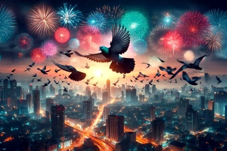 Почему птицы не празднуют Новый год: эффект шокирующего фейерверка